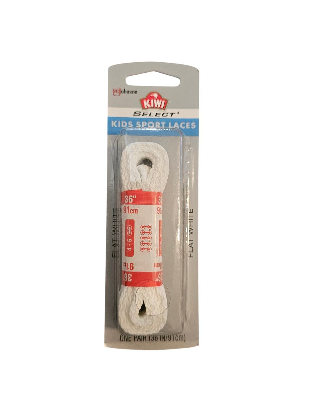 Kiwi Select White Kids Sport Laces NEW